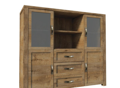Anrichte Design Kommode Holz Schrank Möbel Vitrine Moderner Schrank Buffet Bar